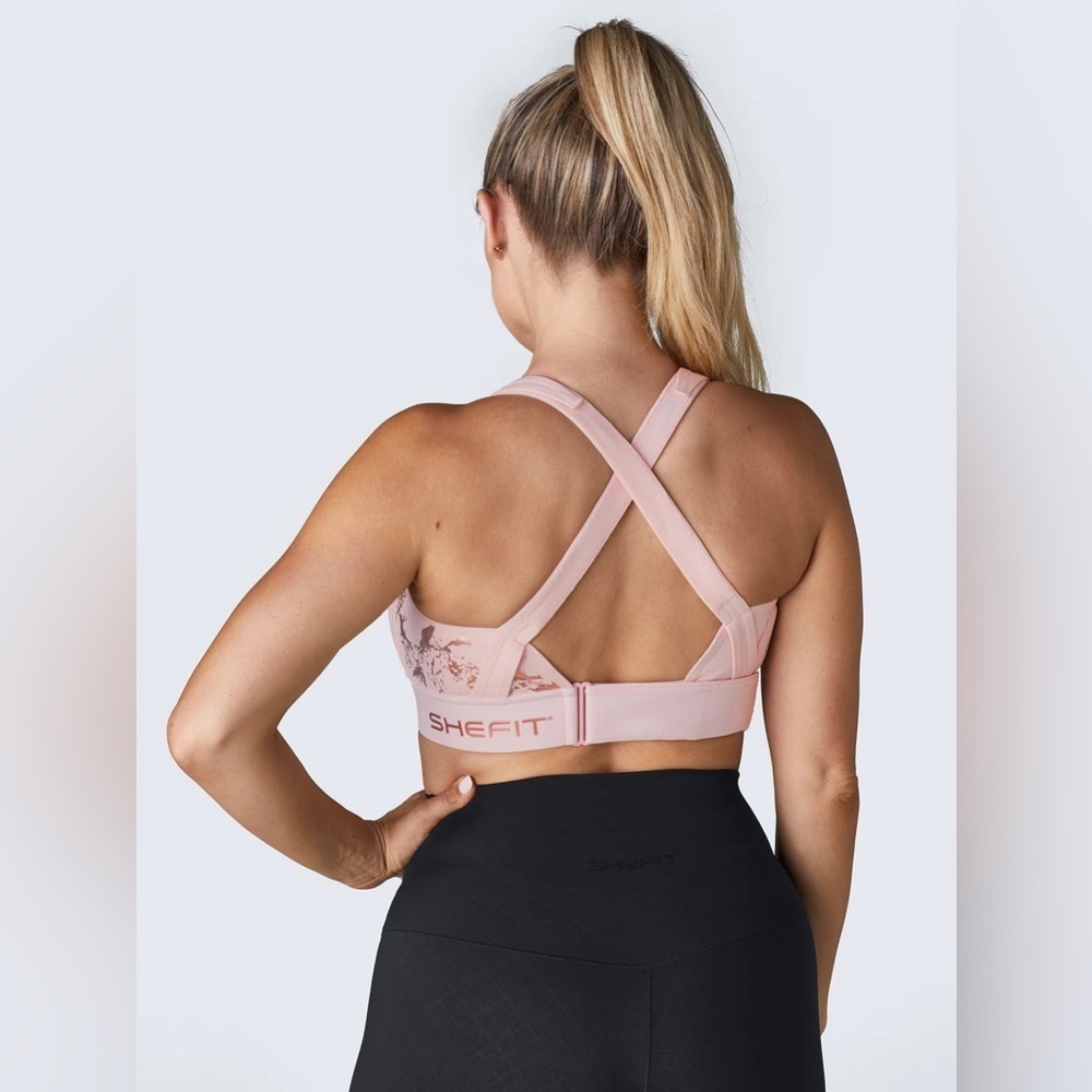 Shefit flex sports bra in pink blush Size 4 Luxe - Picture 4 of 8